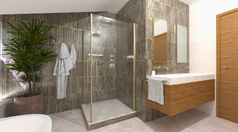 Návrh luxusní koupelny na míru ve stylu Bali