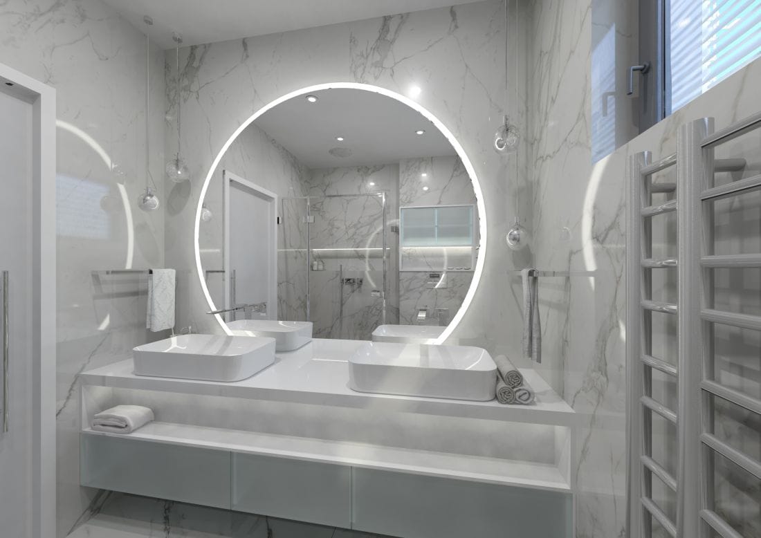 Návrh dvojice designových koupelen | Keraservis