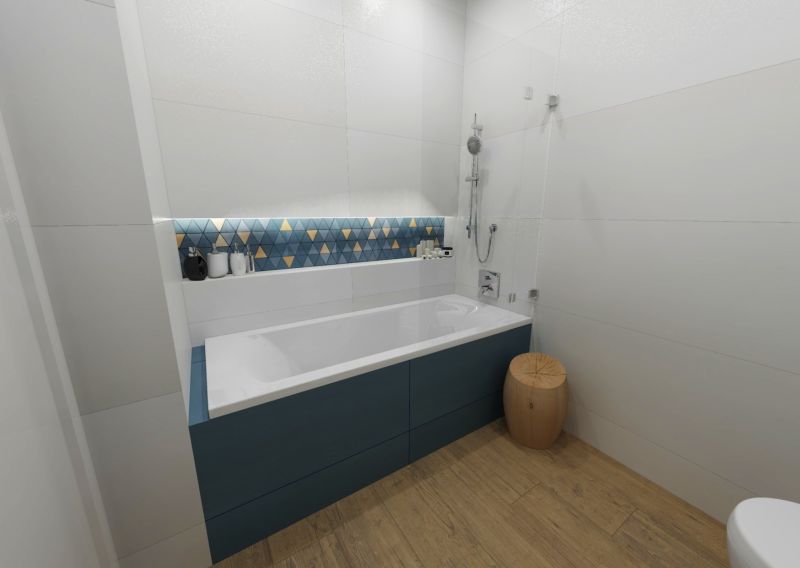 Návrh koupelny s dřevěným dekorem 13