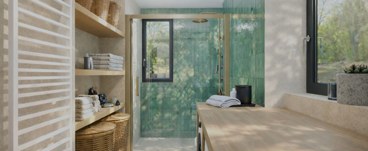 Dvě koupelny v rodinném domě: jedna koncepce, dvě atmosféry