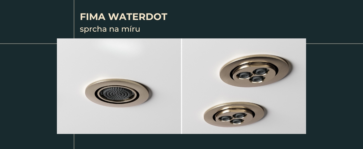 Fima WATERDOT: Minimalistická sprcha s maximálním efektem
