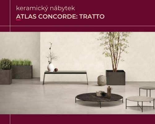 Tratto: Designově minimalistický, 100% funkční keramický nábytek a doplňky Atlas Concorde Habitat