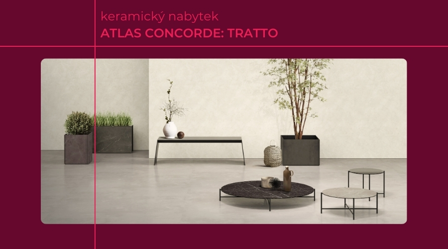 Tratto: Designově minimalistický, 100% funkční keramický nábytek a doplňky Atlas Concorde Habitat