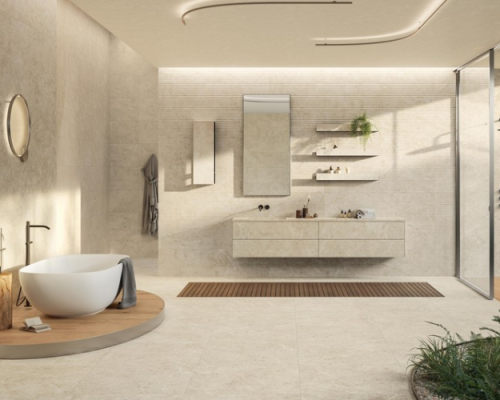 Atlas Concorde Nyra: Kamenné obklady a dlažba pro harmonické prostory