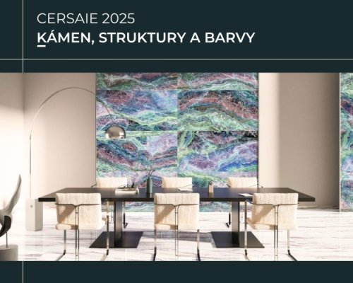 Novinky z CERSAIE 2025: Zemité tóny, červené akcenty a návrat kamene do koupelny a interiéru - část 2