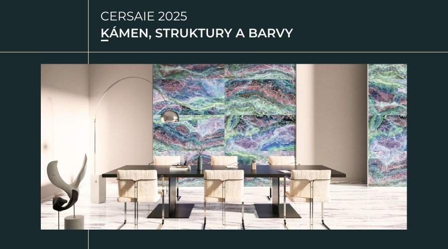 Novinky z CERSAIE 2025: Zemité tóny, červené akcenty a návrat kamene do koupelny a interiéru - část 2