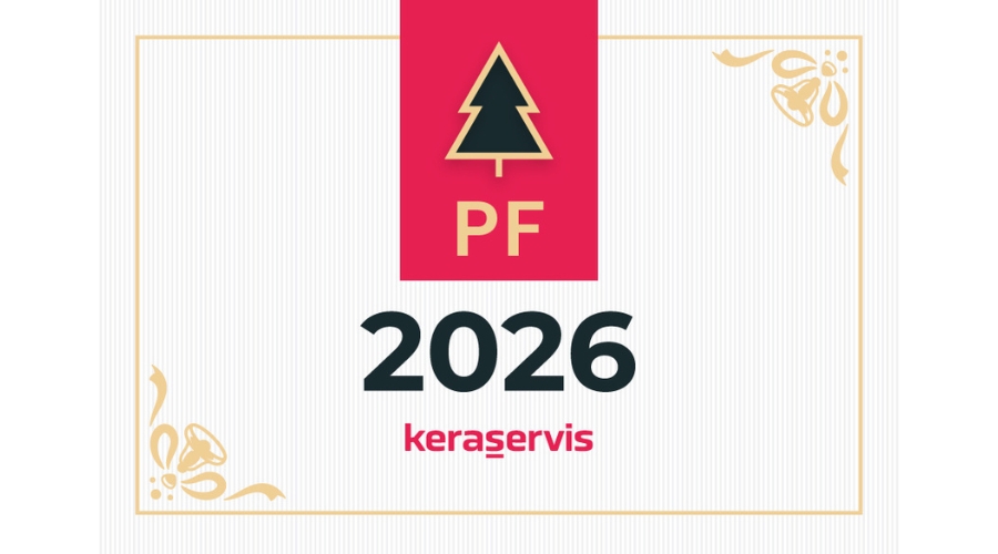 PF 2026 a vánoční otevírací doba showroomů Keraservis