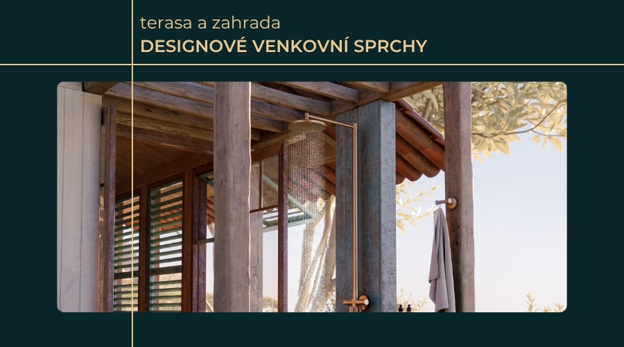 Venkovní sprchy: Neotřelá řešení pro moderní terasu a zahradu