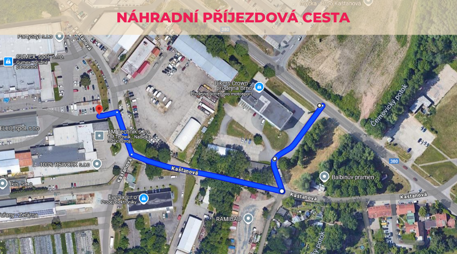 Náhradní příjezdová cesta