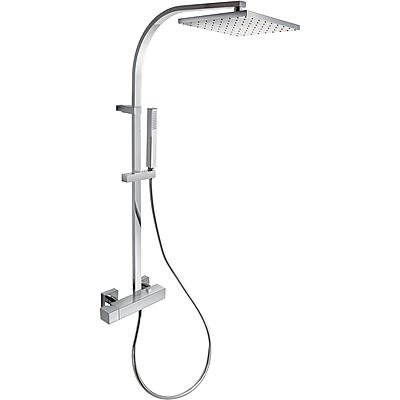 Sprchový set TRES CUADRO, hlavová sprcha 250x250mm, ruční sprcha, hadice, držák
