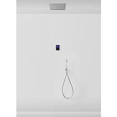 Sprchový set Tres Shower Technology se stropní sprchou 330x330 mm, ruční sprcha, chrom