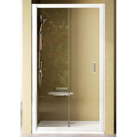 Sprchové dveře posuvné NRDP2-110 L Transparent Ravak RAPIER levé, satin