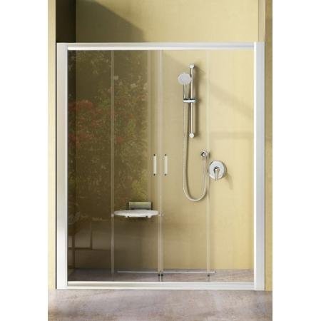 Sprchové dveře posuvné NRDP4-130 Transparent Ravak RAPIER, bílé