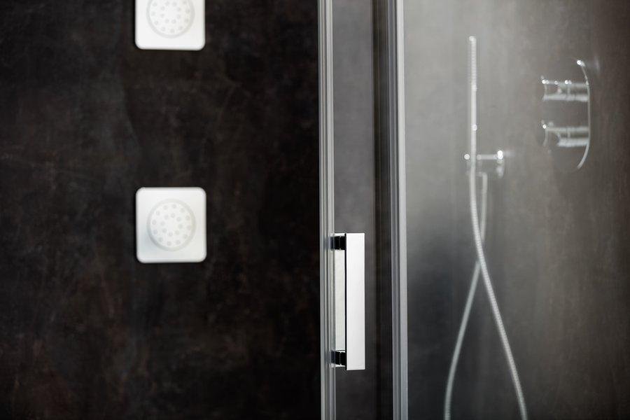 Sprchové dveře dvoudílné MSD2-120 R Transparent Ravak MATRIX, pravé, chrom