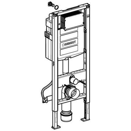 Duofix pro závěsné WC Geberit, s nádržkou do stěny UP320, pro tělesně postižené, výška 112 cm