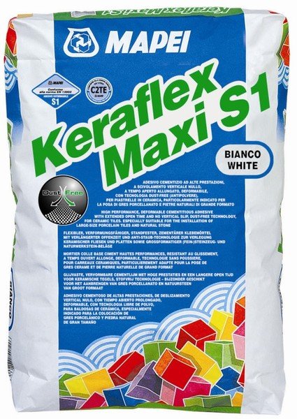 KERAFLEX MAXI S1 DUST FREE bílý Mapei Cementové lepidlo, 23 kg
