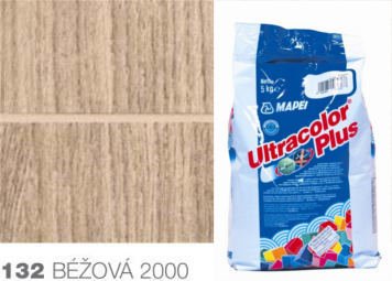 ULTRACOLOR PLUS 132 Mapei hydrofobní spárovací tmel BÉŽOVÁ 2000, 5 kg