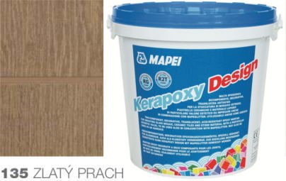 KERAPOXY DESIGN 135 Mapei spárovací tmel, zlatý prach, 3 kg