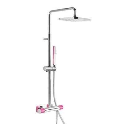 Termostatický sprchový set - růžová TRES