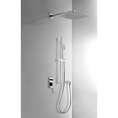 Kompletní sprch. podomítková sestava ,hlavová sprcha 320x220mm + ruční sprcha, tyč,chrom TRES