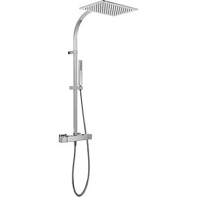 Kompletní termostatický sprchový set SLIM, hlavová sprcha 320x220mm, ruční sprcha, chrom TRES