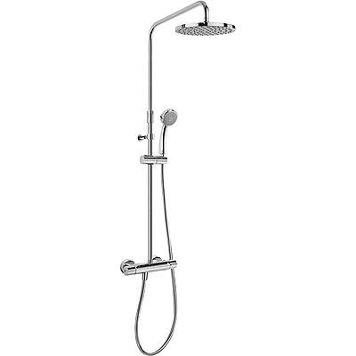 Termostatický sprchový set Tres FLAT, hlavová sprcha pr. 200mm, ruční sprcha, flexi hadice