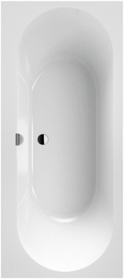 Vana vestavná Villeroy & Boch OBERON 2.0, Quaryl, bílá, 170x75 cm