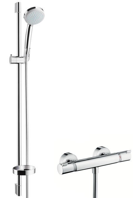 Hansgrohe CROMA 100 Sprchová kombinace Vario EcoSmart/Ecostat Comfort 0,90 m DN 15, chrom