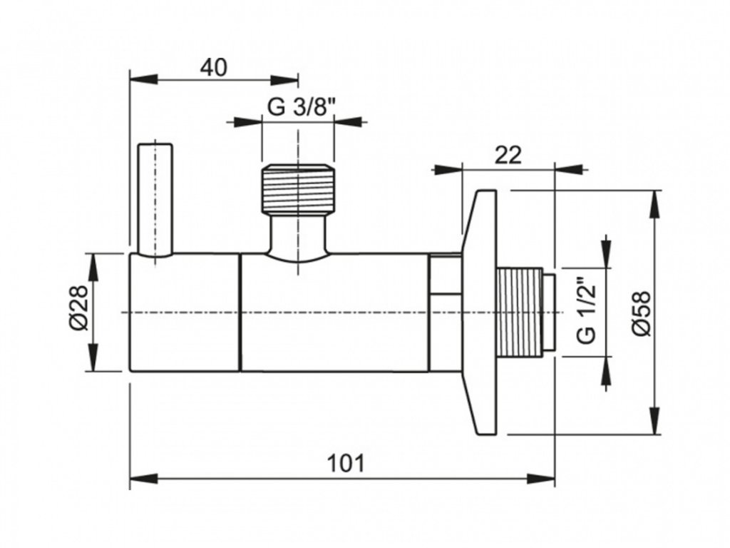 Rohový ventil s filtrem 1/2 x 3/8 ARV001 ANTIC Alca, kov-bronz