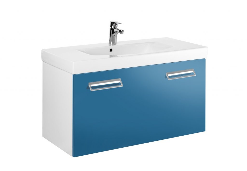 Umyvadlová koupelnová skříňka 90x45x40 cm Gustavsberg LOGIC, modrá lesk