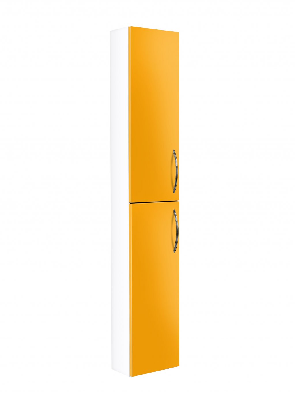 Vysoká koupelnová skříňka 170x30x35 cm Gustavsberg LOGIC, oranžová lesk