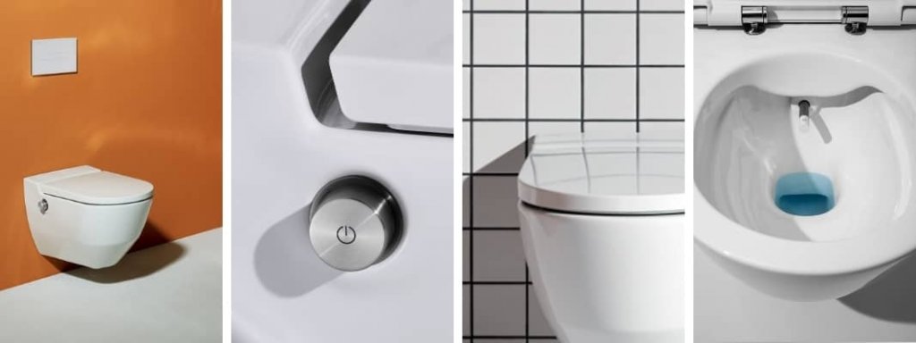 Závěsné WC se sprškou Laufen CLEANET NAVIA Rimless, sedátko SoftClose, bílá LCC