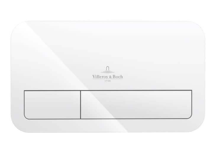 Splachovací tlačítko V&B ViConnect, Dual splachování, bílá