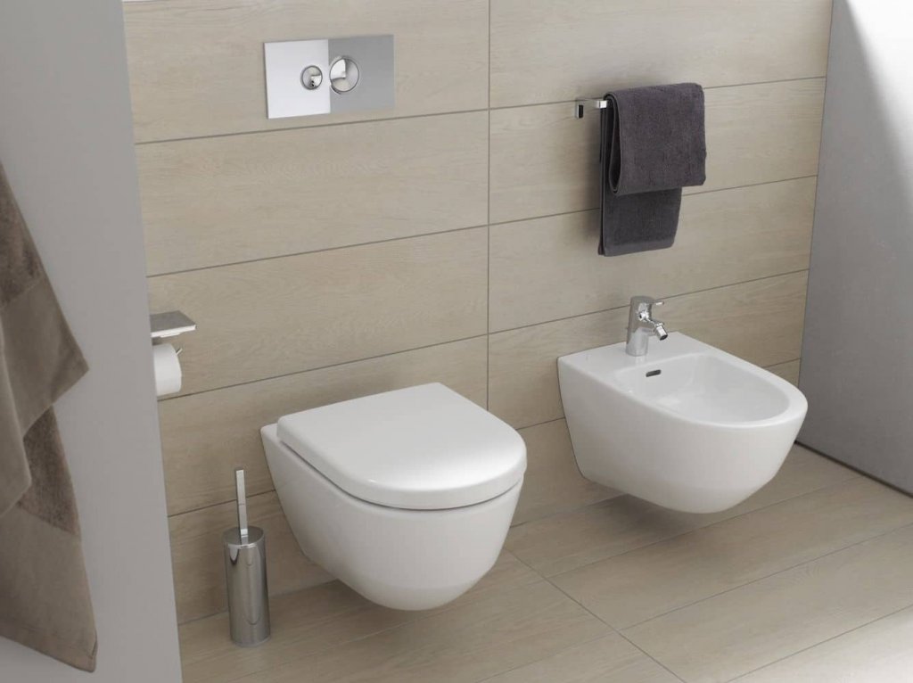 Závěsné WC Laufen PRO Compact Rimless, hluboké splachování, bílá