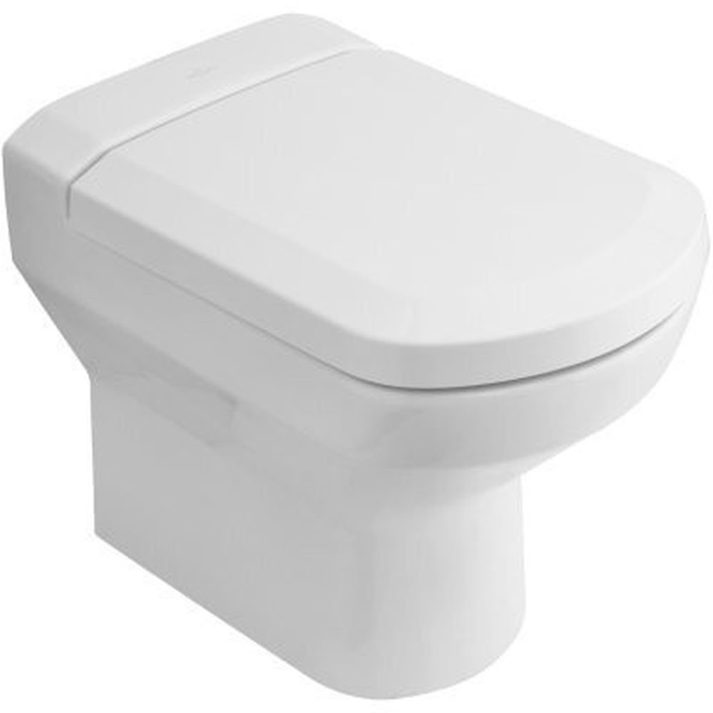 WC stojící 37x56 cm se sedátkem V&B SENTIQUE, SoftClose, QuickRelease, hluboké splachování, bílá