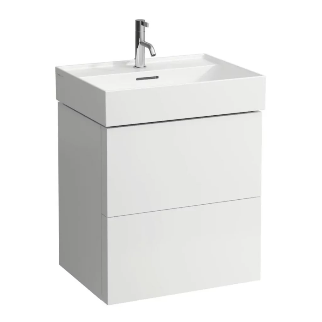 Skříňka pod umyvadlo 60 cm KARTELL By Laufen, 2 zásuvky, bílá mat