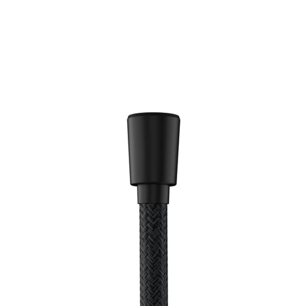 Sprchová hadice 160 cm Hansgrohe DESIGNFLEX, textilní, černá mat