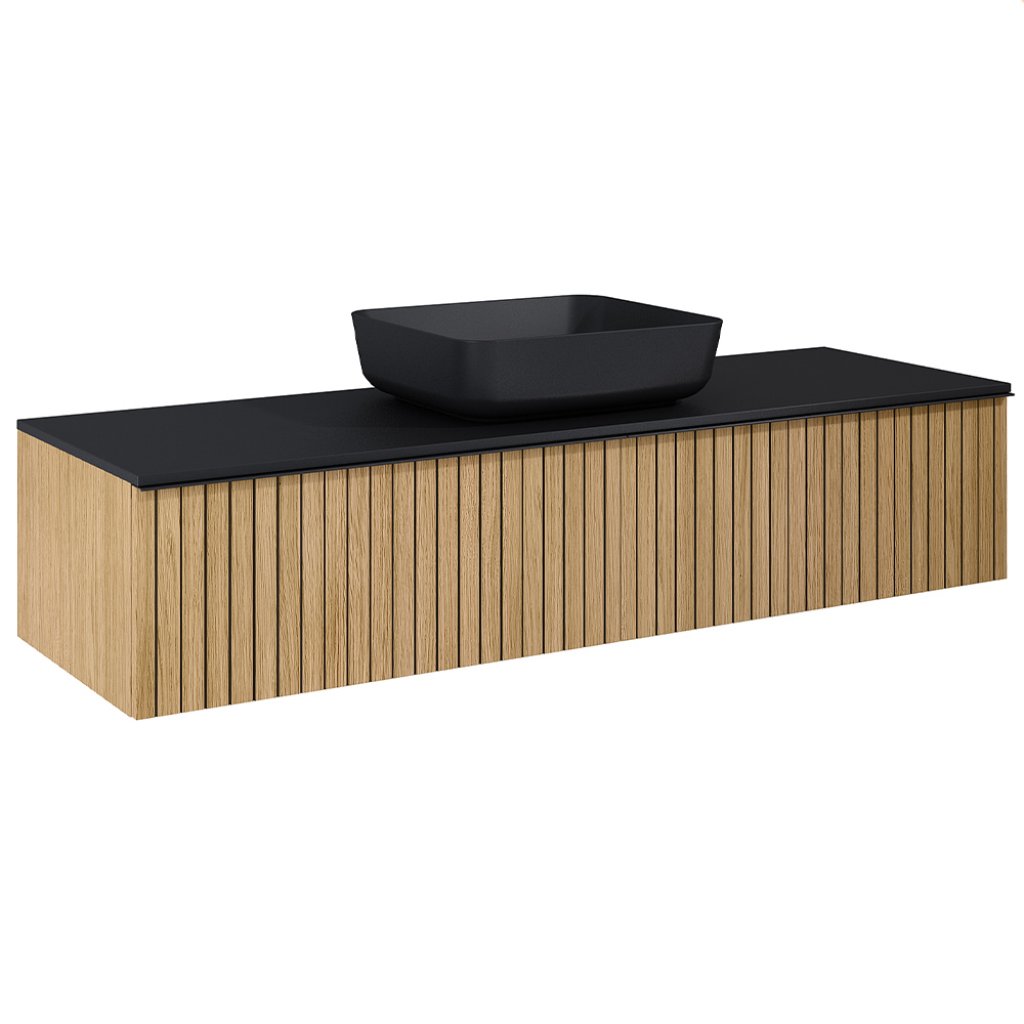 Skříňka pod desku 120 cm Lotosan LAMELLA Slim, 2 zásuvky, dub verse