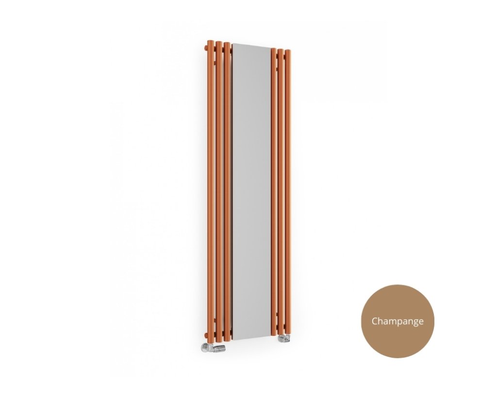 Radiátor vodní 180x48 cm Terma ROLO Mirror, dolní krajní připojení, Champane