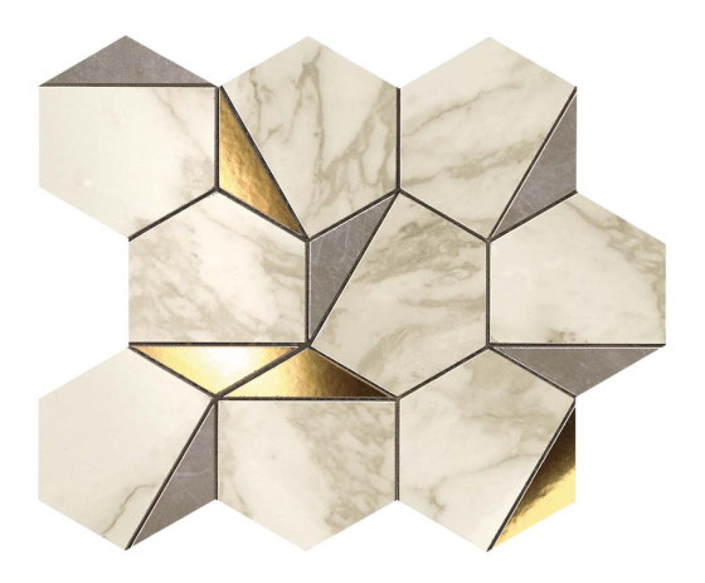 Atlas Concorde MARVEL EDGE Gold Hex Gris-Calacatta