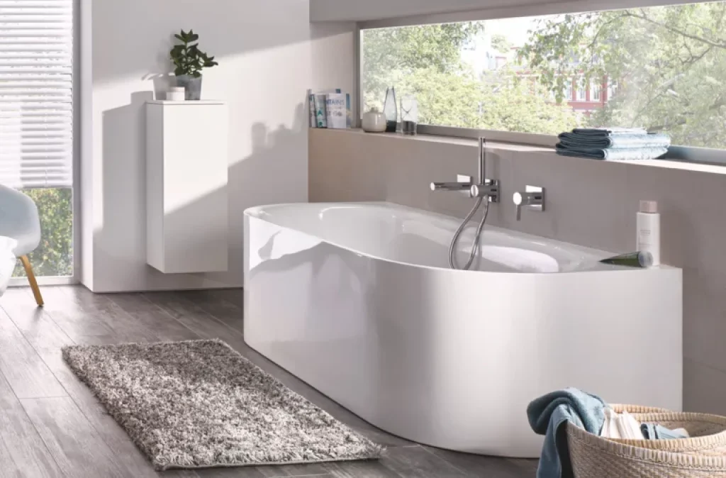 Vana 180x85 cm Bette LUX Oval I Silhouette, bílá