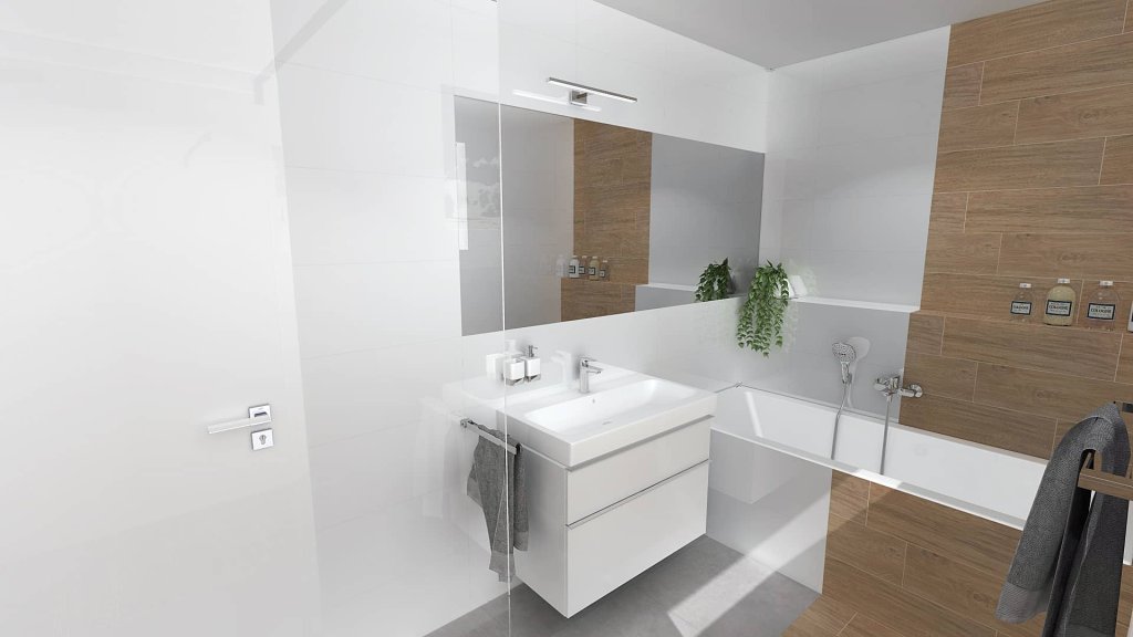Obklad Kerawhite 30x90, bílá, matt, rett.