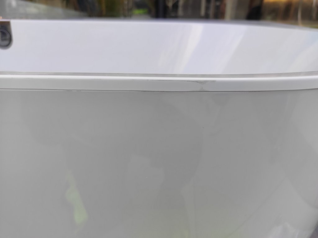 Vana ke stěně Villeroy & Boch OBERON 2.0, Quaryl, bílá, 180x80 cm