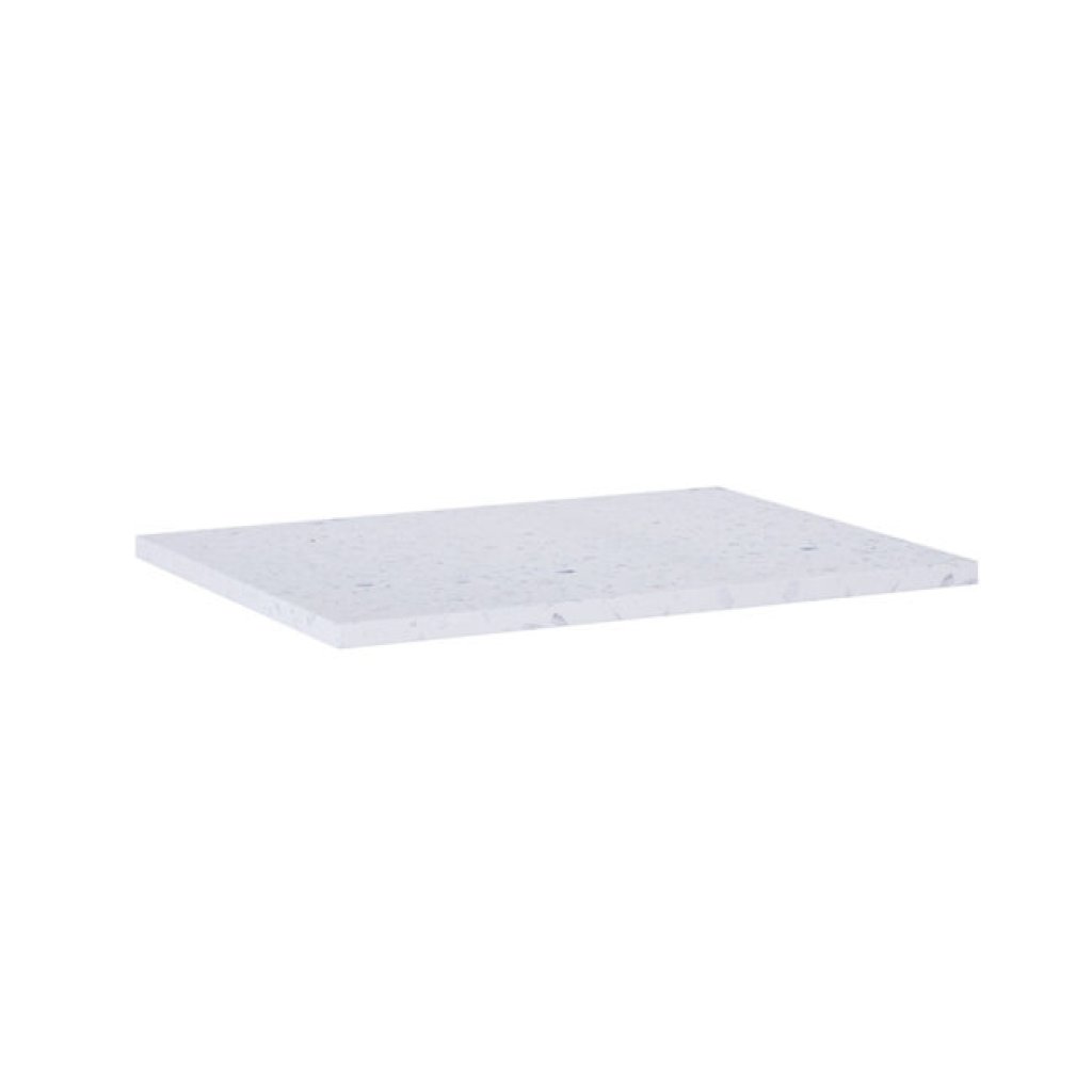 Deska pod umyvadlo 121x46 cm Lotosan LOTOSTONE, Terrazzo Perla 