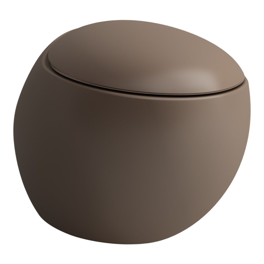 Závěsné WC 59x39 cm Laufen ALESSI Rimless, hluboké splachování, Café mat