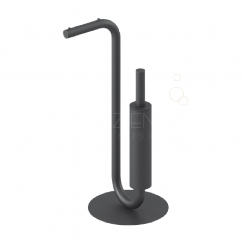Vysoký držák toaletního papíru 68 cm Artceram BOLD, na podlaze stojící, kov, 56-Mokka