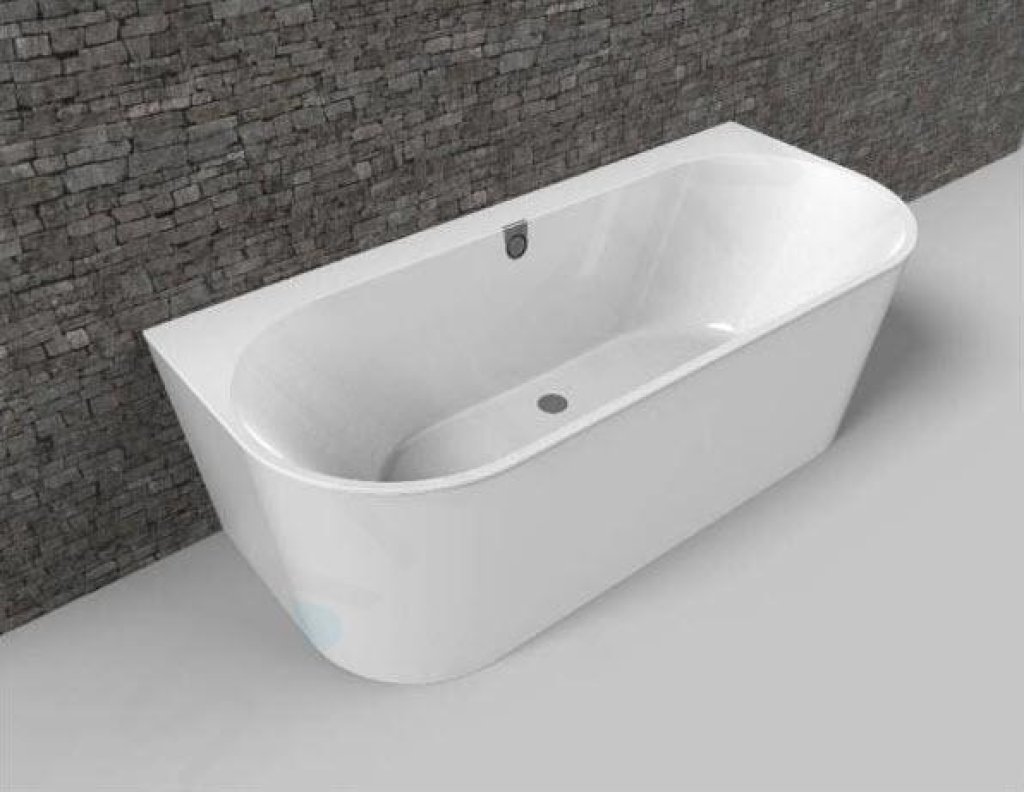 Vana ke stěně Villeroy & Boch OBERON 2.0, Quaryl, bílá, 180x80 cm