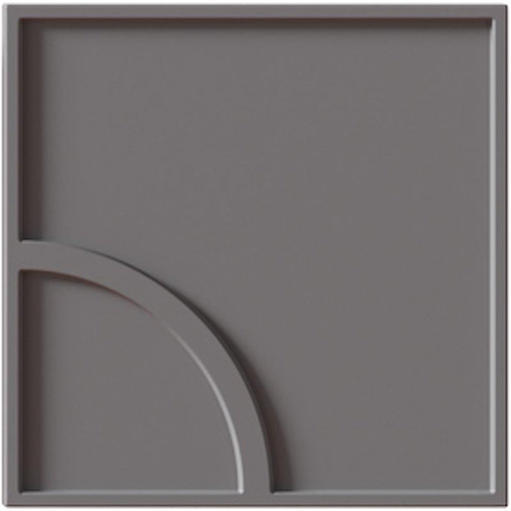 Micro WAYS, Curve Black, 12,5x12,5 cm,10 mm, Matte