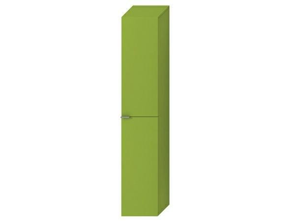 Vysoká skříň 30 x 162 cm Jika TIGO dvoje dveře, 4 skleněné police, zelená
