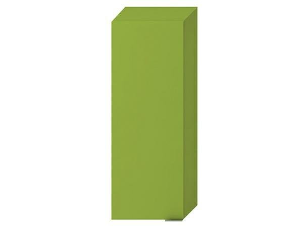 Závěsná skříň 30 x 81 cm Jika TIGO levé dveře, dvě skleněné police, zelená